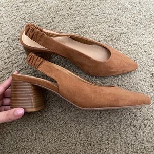 Brown Slingback Heels
